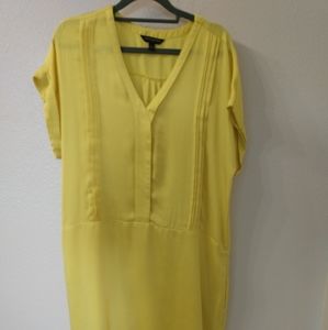 Banana Republic Yellow Dropwaist dress